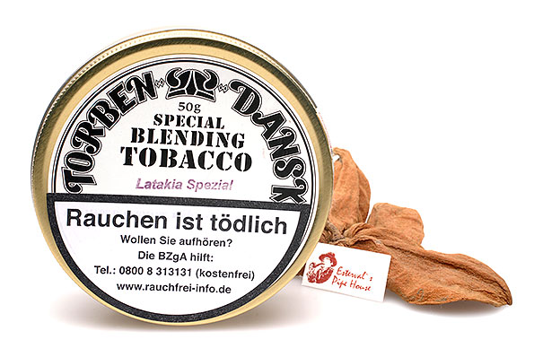 Torben Dansk Latakia - Spezial Pfeifentabak 50g Dose Torben Dansk Latakia - Spezial Pfeifentabak 50g Dose